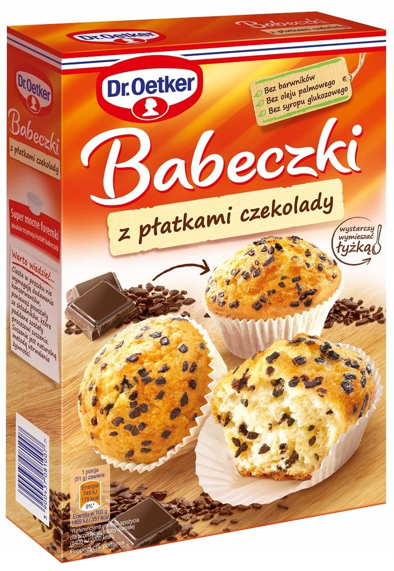 DR. OETKER Babeczki z płatkami czekolady