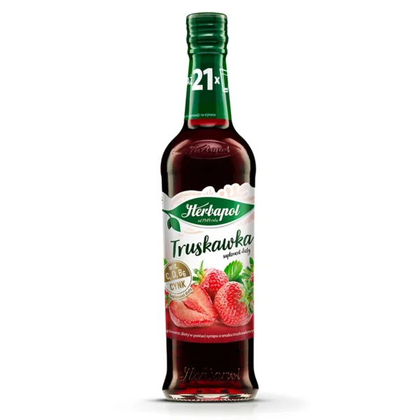 HERBAPOL Syrop o smaku truskawkowym 420ml