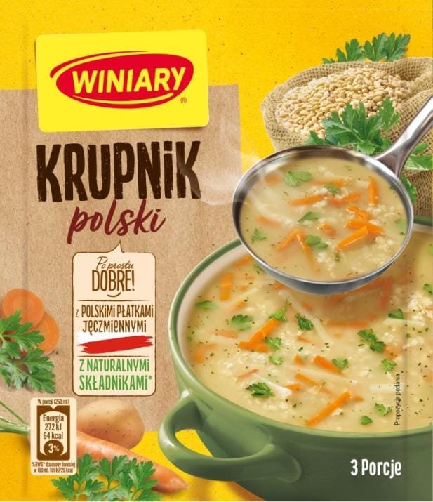 WINIARY Krupnik polski z uratowanymi marchewkami