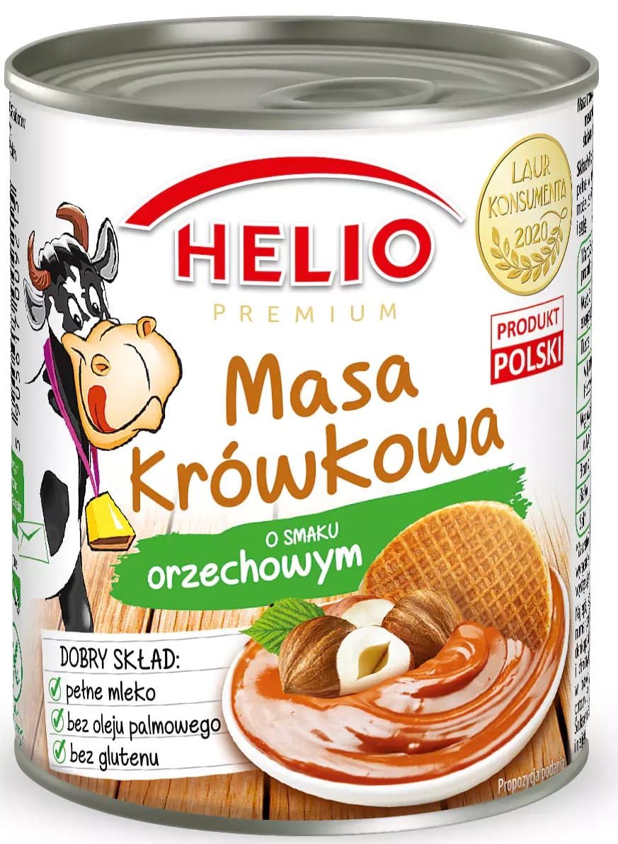 HELIO Masa krówkowa orzechowa 400G