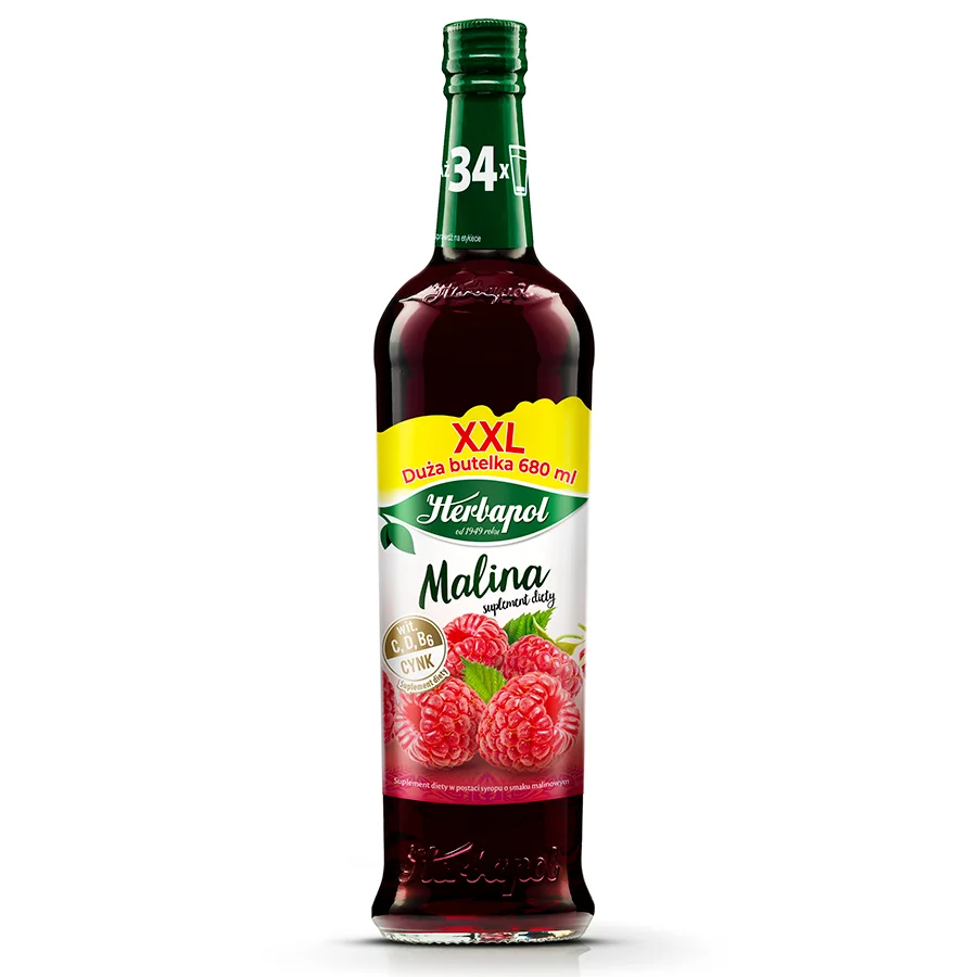 HERBAPOL SOK malina 680 ml