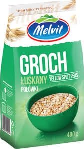 MELVIT  Groch żółty łuskany 400 g