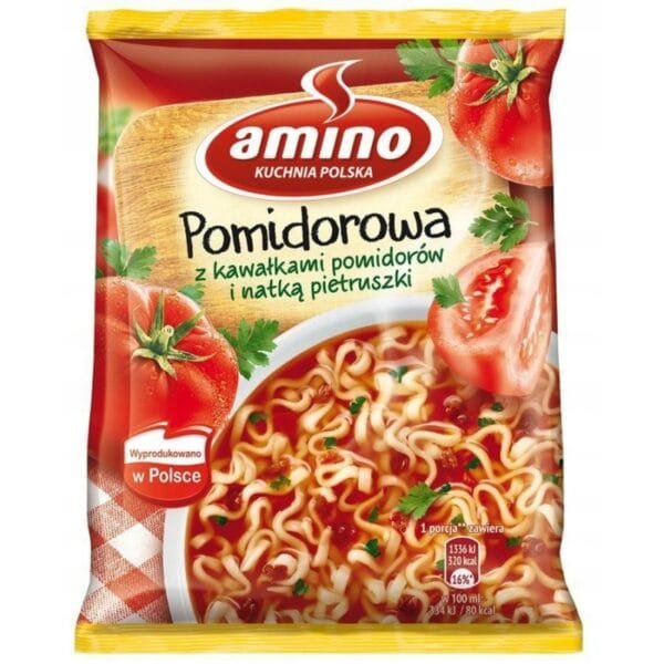 Amino Zupa błyskawiczna pomidorowa z kawałkami