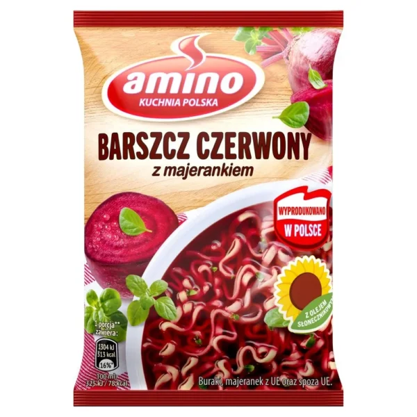 Amino Zupa błyskawiczna barszcz czerwony z majerankiem