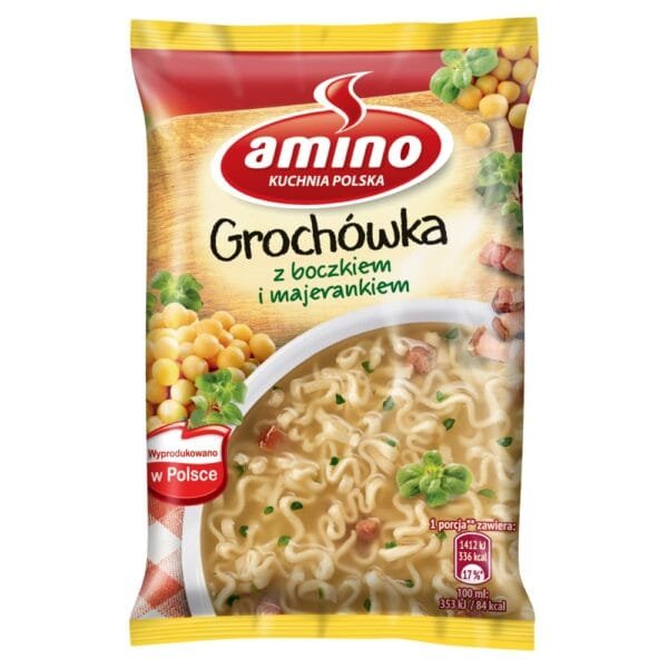 Amino Zupa błyskawiczna grochówka z boczkiem i majerankiem