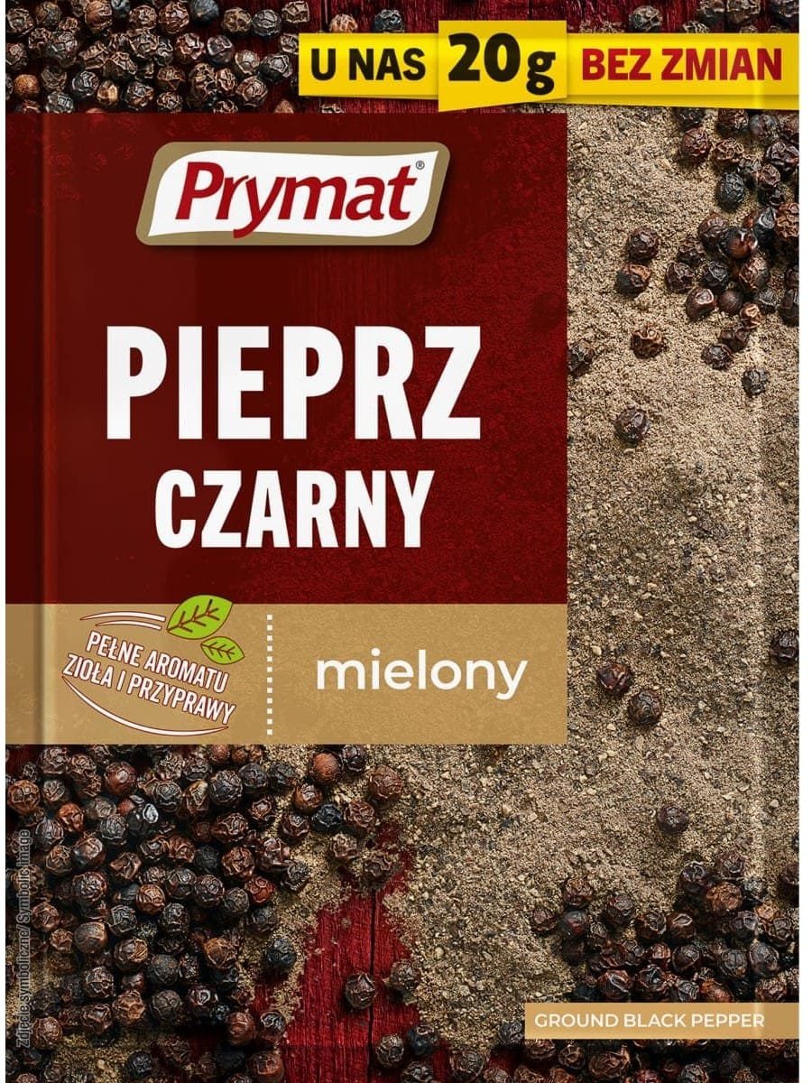 PRYMAT Pieprz czarny mielony
