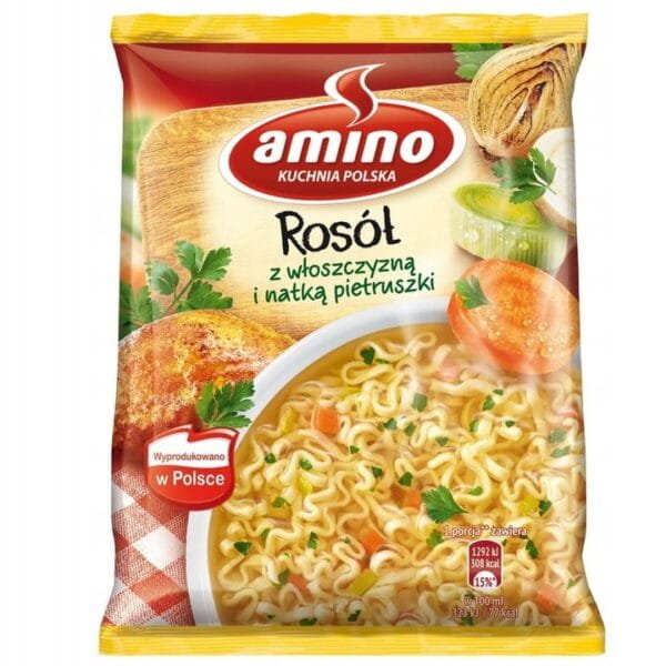 AMINO zupka ROSÓŁ Z KURY Z WŁOSZCZYZNĄ