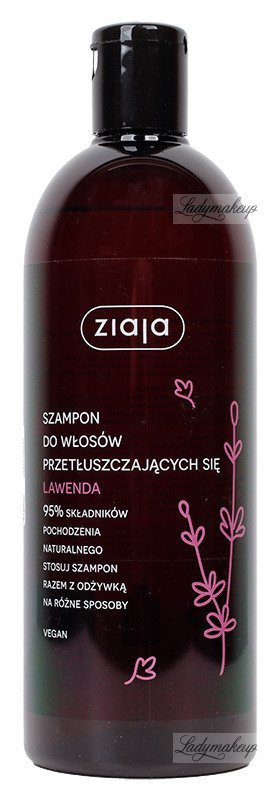 ZIAJA – Lawendowy szampon do włosów przetłuszczających się – 500 ml