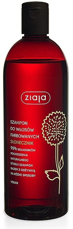 ZIAJA – Słonecznikowy szampon do włosów 500ml