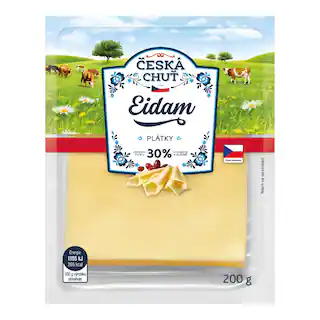 Česká chuť Eidam 30% plátky 200 g