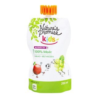 Nature’s Promise Kids 100% mošt jablko, hrozny 200 ml