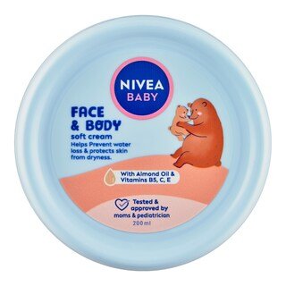 Nivea Baby Soft krém na obličej a tělo 200 ml
