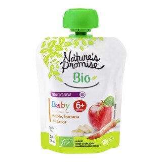 Nature’s Promise Bio Pyré jablko, mrkev, banán 90 g