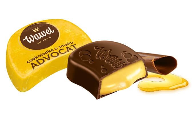 WAWEL Czekoladka nadziewana o smaku Advocat – 200g – 34kr