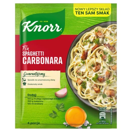 KNORR FIX Spaghetti Carbonara 38G