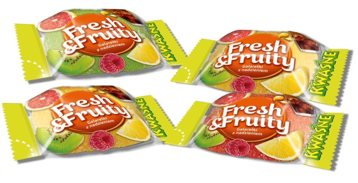 Wawel galaretki Fresh & Fruity Kwaśne – 200g-34kr