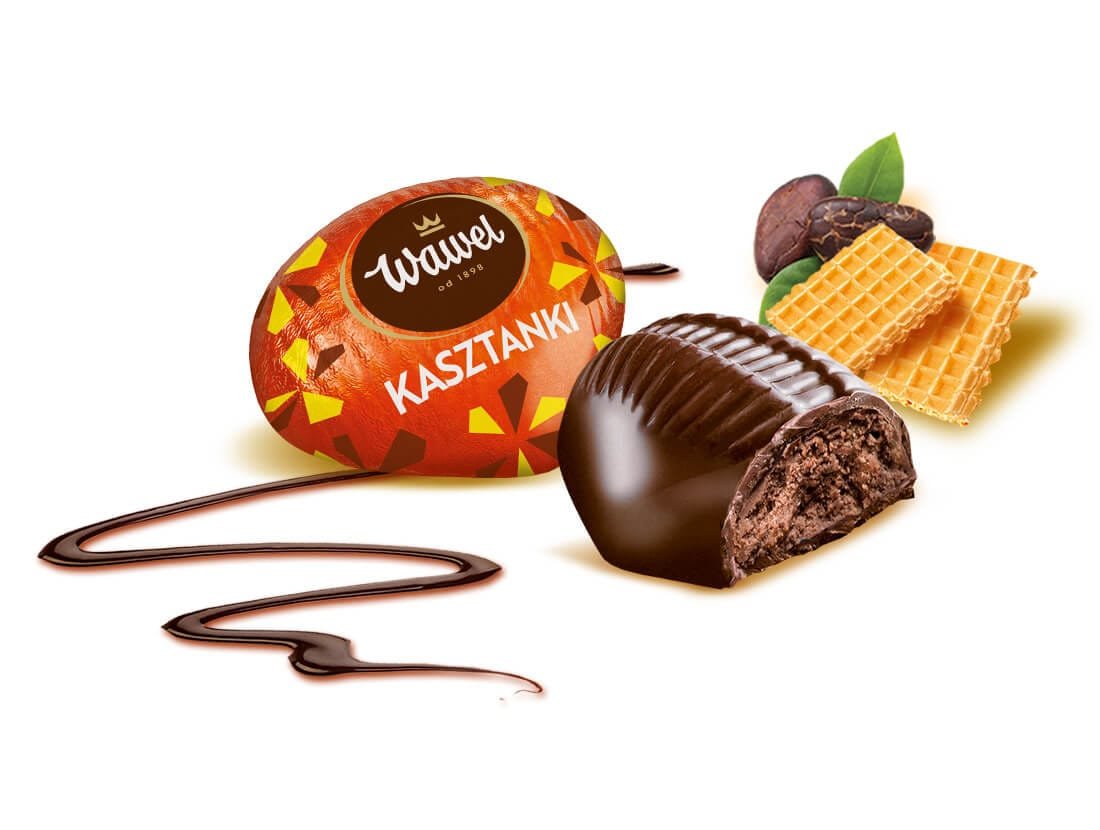 WAWEL Czekoladki nadziewane Kasztanki 200g-34kr