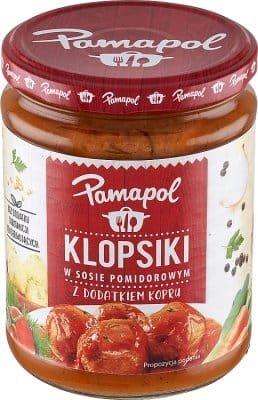 PAMAPOL Pulpety w sosie pomidorowym z marchewką i pietruszką 500G