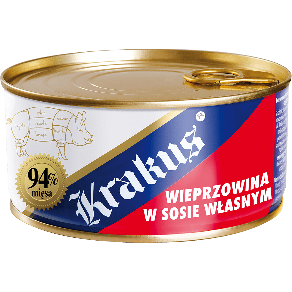 KRAKUS Konserwa wieprzowina w sosie własnym 300G