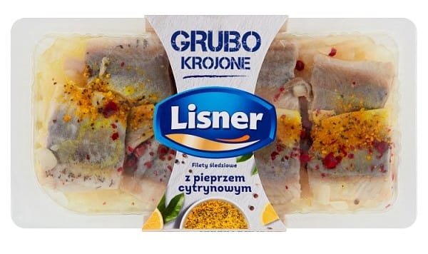 LISNER Filety śledziowe z pieprzem cytrynowym 200 g