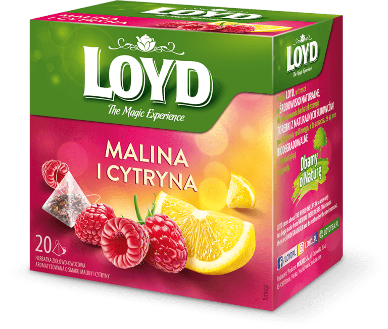 LOYD  Herbatka owocowa Malina i Cytryna