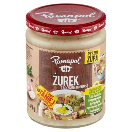 PAMAPOL Żurek z boczkiem i kiełbasą 470 g