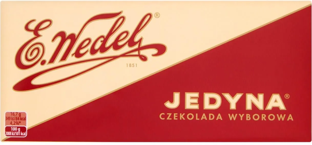 E. Wedel Jedyna Czekolada wyborowa 100 g