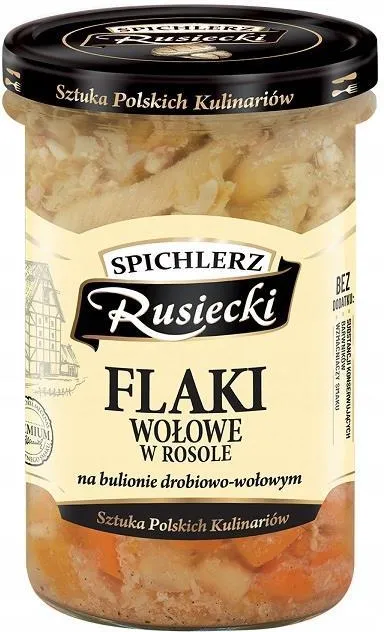 SPICHLERZ RUSIECKI Flaki wołowe w rosole 470G
