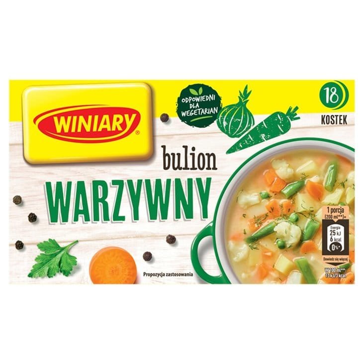 Winiary Bulion warzywny 180 g 18 sztuk