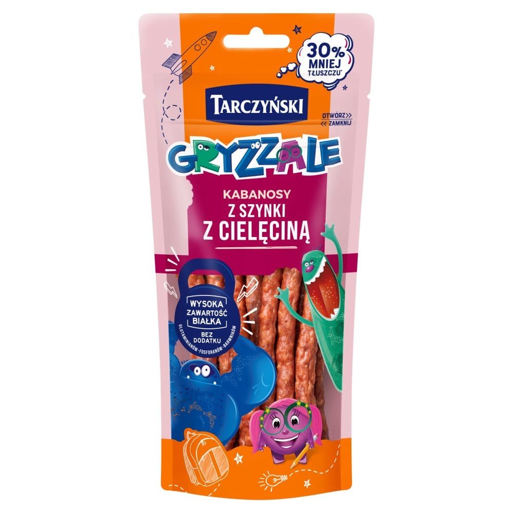 Tarczyński Gryzzale Kabanoski z Szynki z Cielęciną 90 g