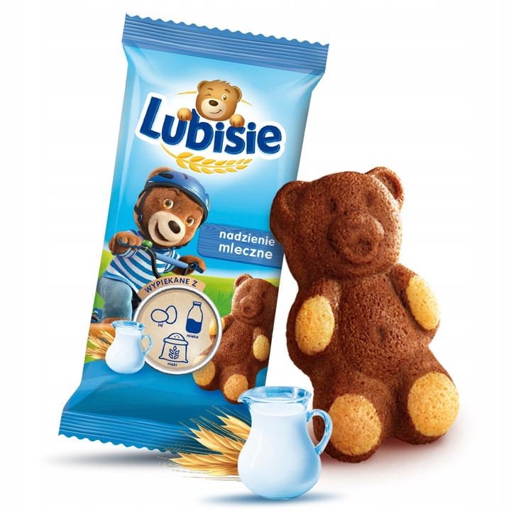LUBISIE Ciastko biszkoptowe z nadzieniem mlecznym 30 g