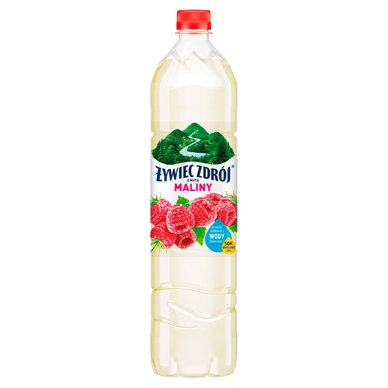 Żywiec Zdrój Napój niegazowany z nutą maliny 1,2 l