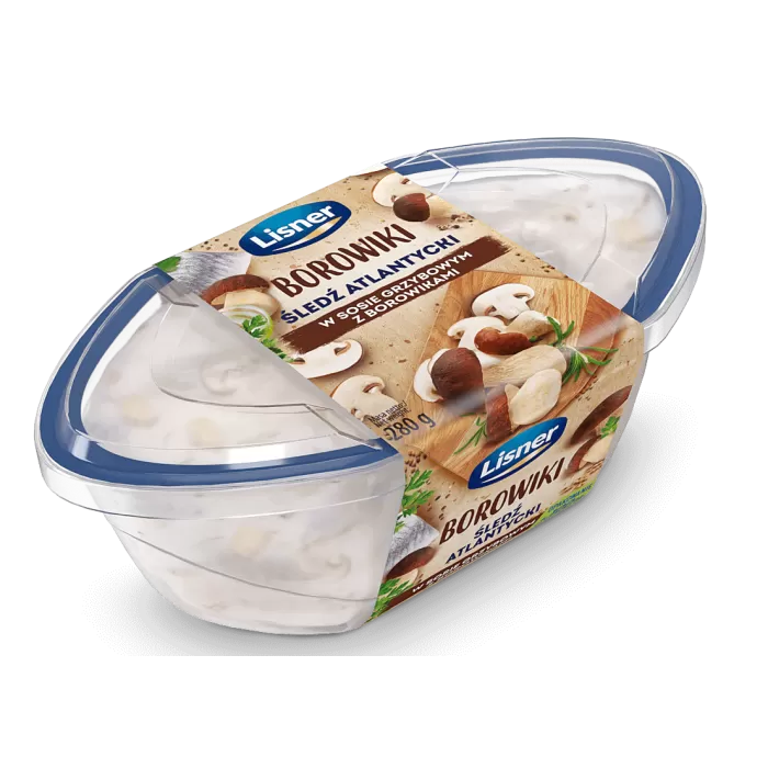 LISNER Śledź Atlantycki w sosie grzybowym z borowikami 280G