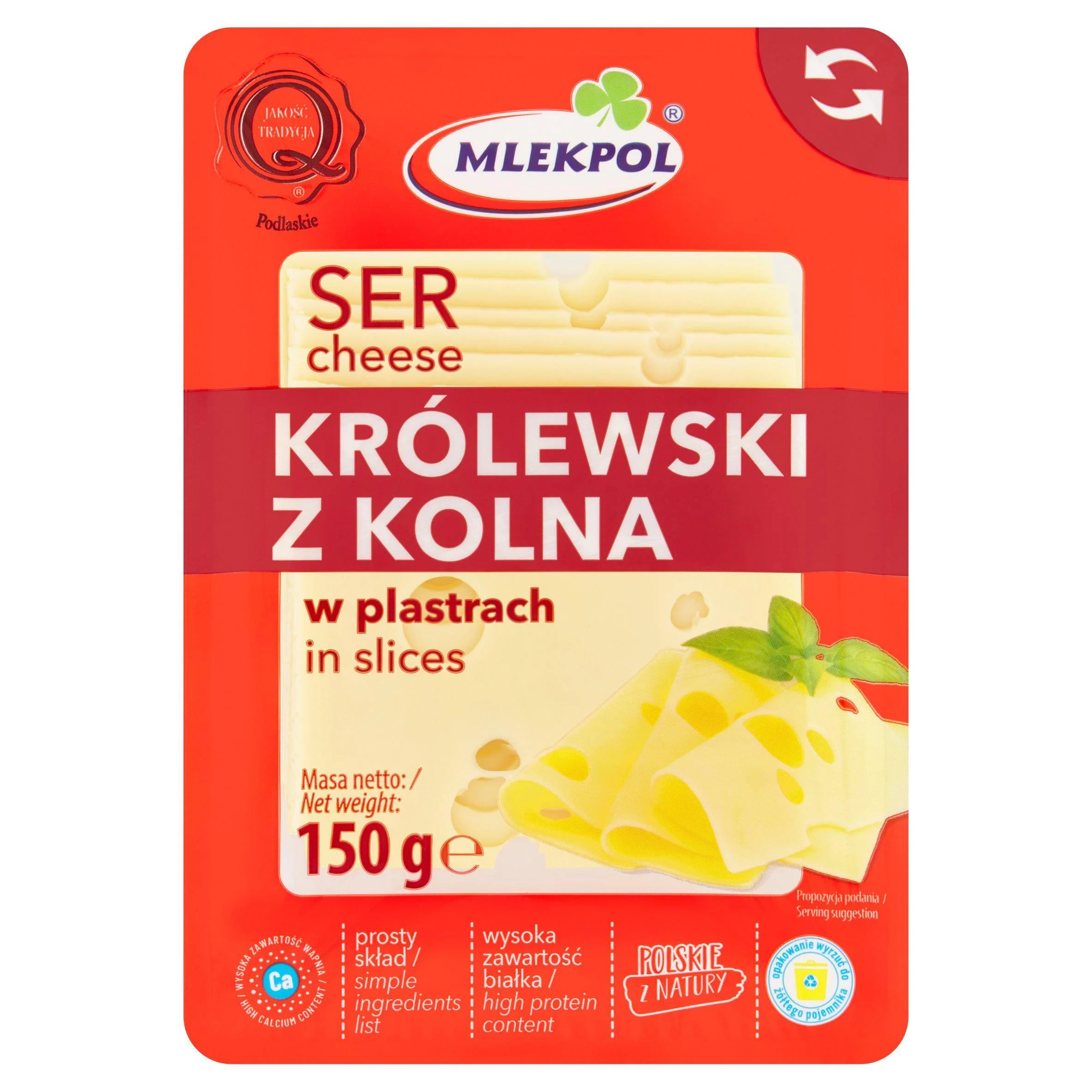 MLEKPOL Ser żółty Królewski z Kolna 150g