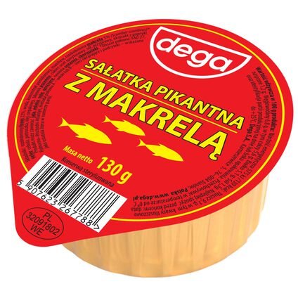 Dega Sałatka pikantna z makrelą 130 g