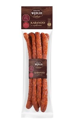 Kraina Wędlin Select Kabanosy z wędzarni 175 g TOP TOP TOP