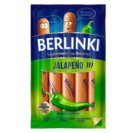 Berlinki Parówki jalapeno 250 g