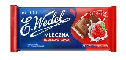E. Wedel Czekolada truskawkowa 100 g