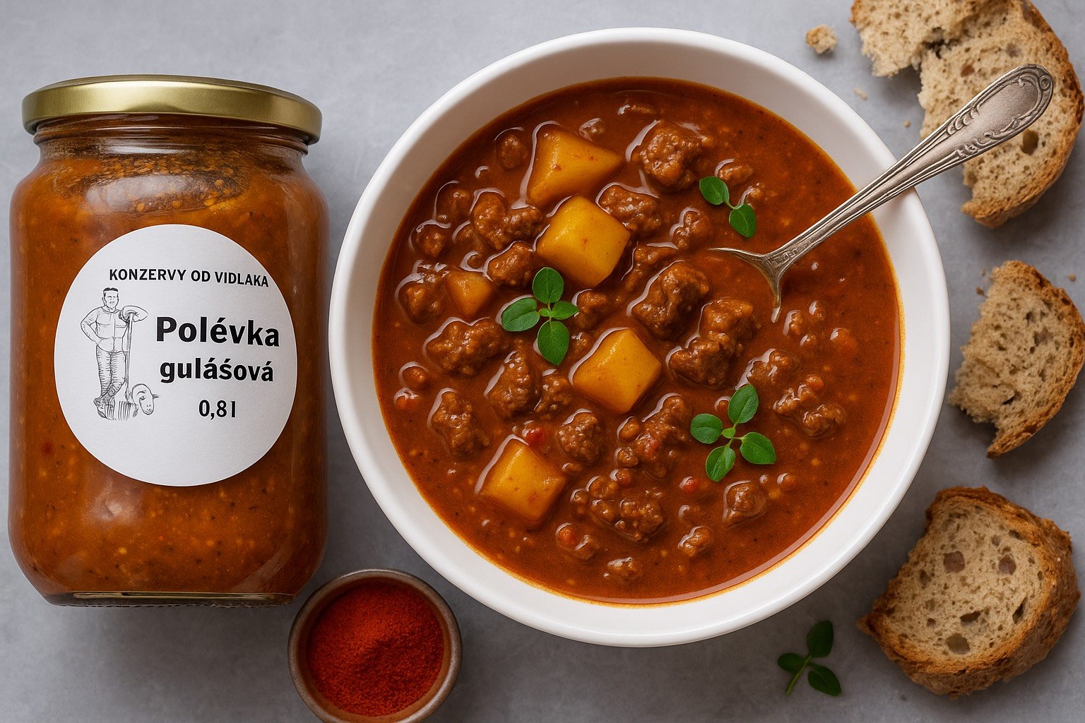 Gulášová polévka – 0,9 l