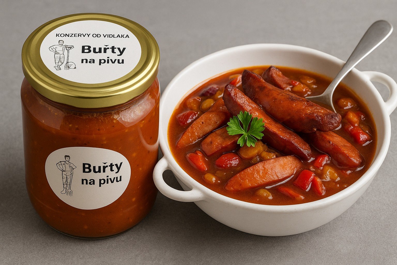 Buřty na pivu – 0,9 l