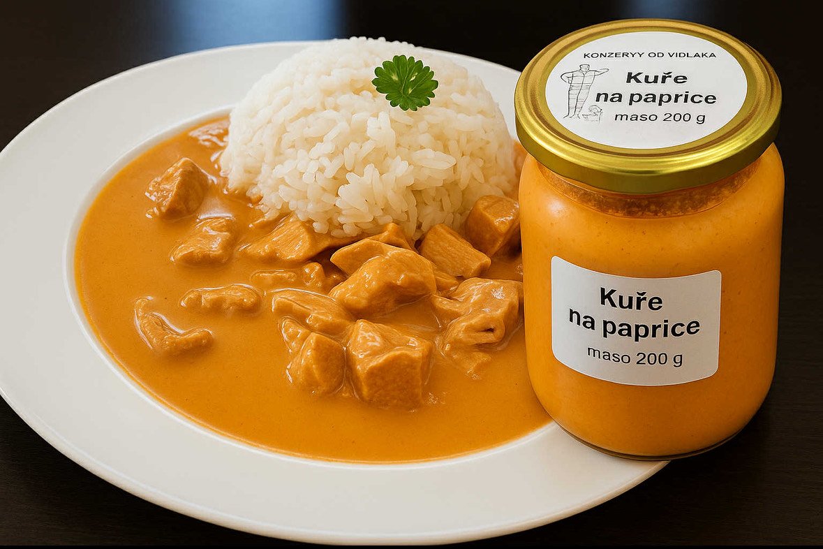 Kuře na paprice 0,9 litru